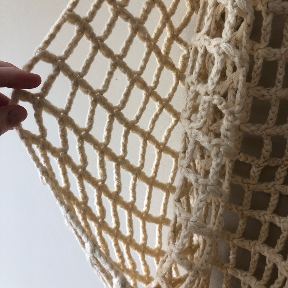 Chic Cream Crochet Infinity Scarf - Picture 5 of 5